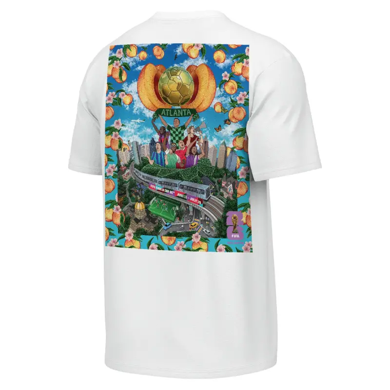 Australia National Team Store – 2026 World Cup Atlanta Poster White T-Shirt – Unisex Football Gear Selection
