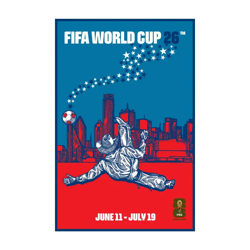 Australia National Team Store – 2026 World Cup Dallas Host City Poster Football Gear Selection