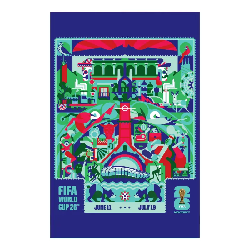 Australia National Team Store – 2026 World Cup Monterrey Host City Poster Football Gear Selection