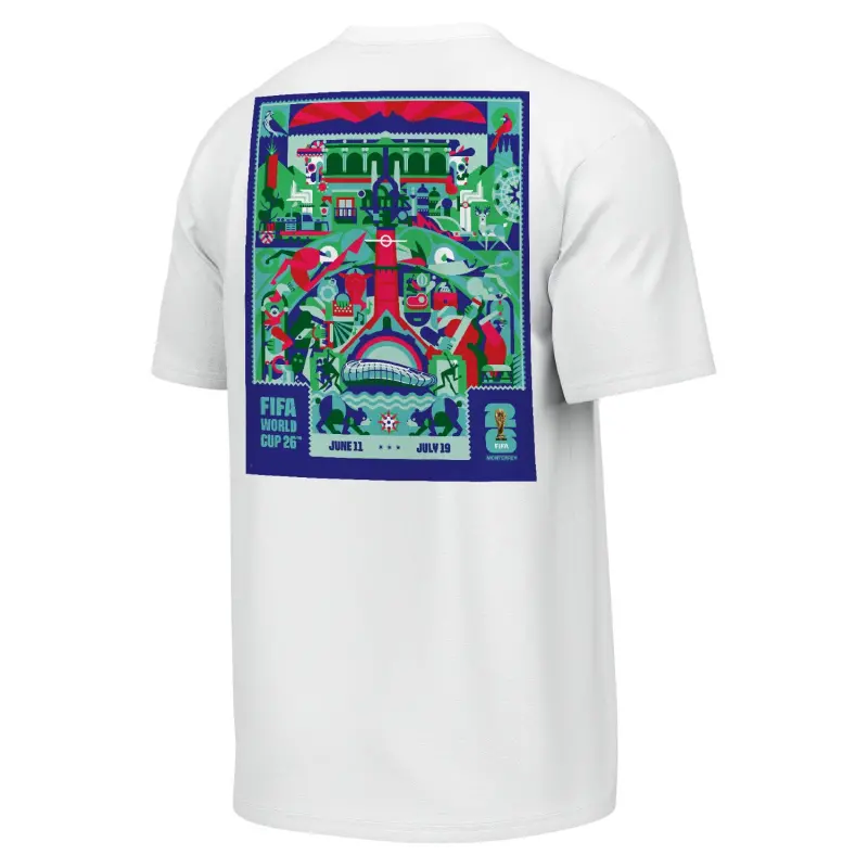Australia National Team Store – 2026 World Cup Monterrey Poster White T-Shirt [ENG] – Unisex Football Gear Selection