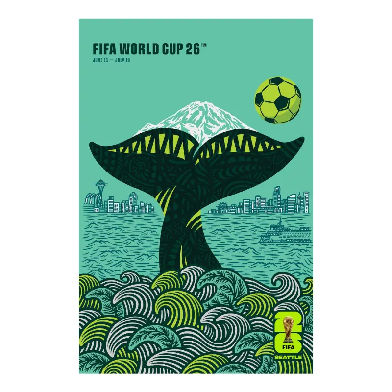 Australia National Team Store – 2026 World Cup Seattle Host City Poster Football Gear Selection