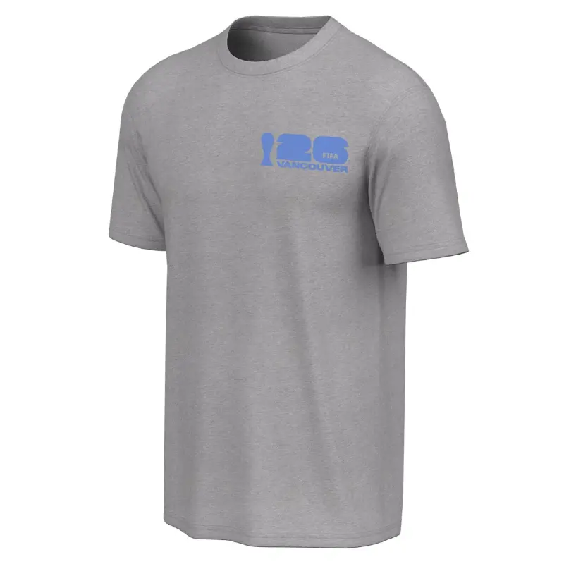 Australia National Team Store – 2026 World Cup Vancouver Poster Grey T-Shirt [ENG] – Unisex Football Gear Selection