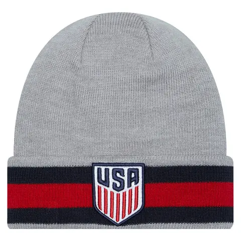Australia National Team Store – Adult New Era USMNT Grey Banded Knit Football Gear Selection