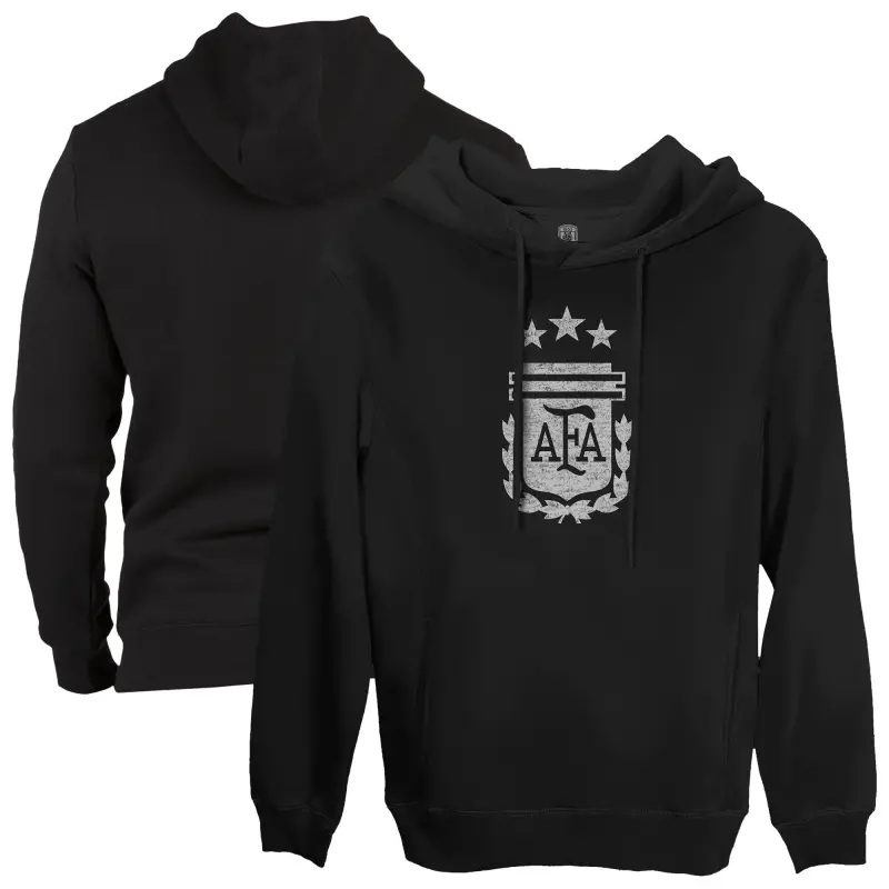 Australia National Team Store – Argentina National Team 1863FC Fleece Pullover Hoodie – Black Football Gear Selection