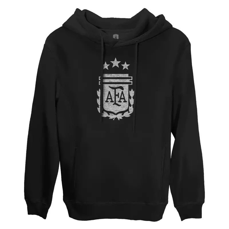Australia National Team Store – Argentina National Team 1863FC Fleece Pullover Hoodie – Black Football Gear Selection