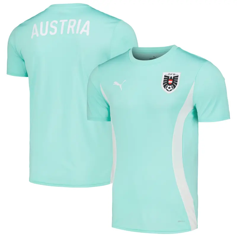 Australia National Team Store – Austria National Team Puma 2023/24 Pre-Match Jersey – Mint Football Gear Selection