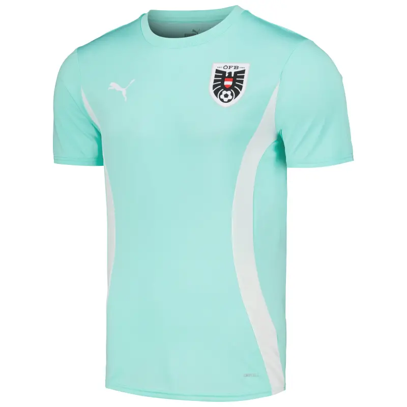 Australia National Team Store – Austria National Team Puma 2023/24 Pre-Match Jersey – Mint Football Gear Selection