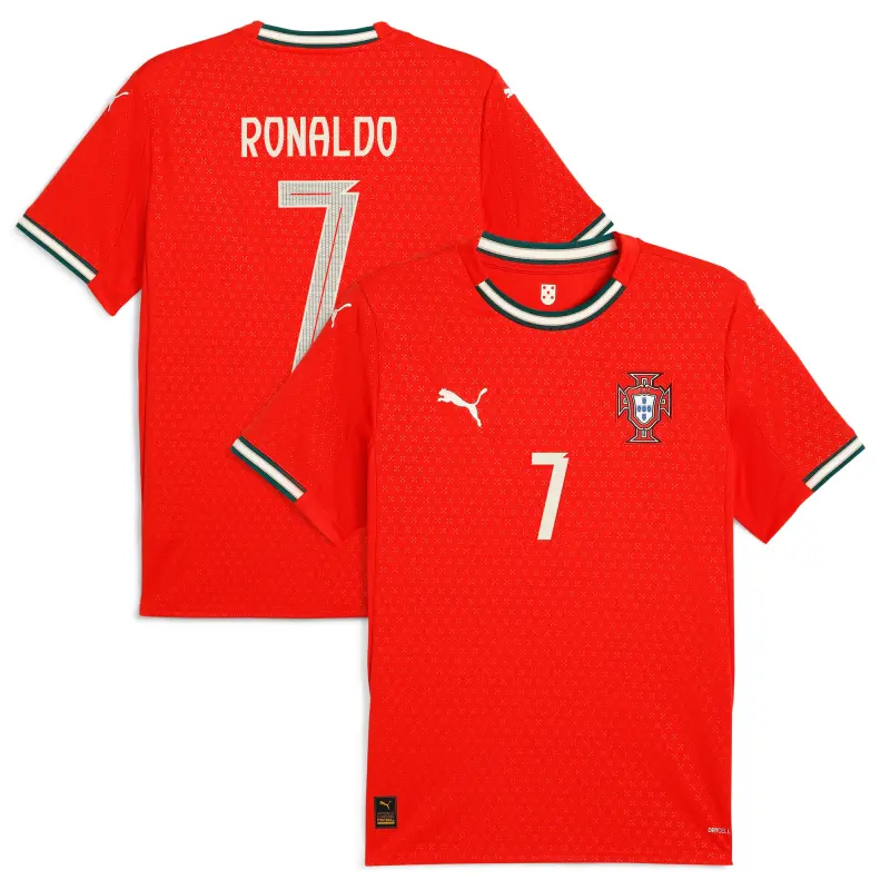 Australia National Team Store – Cristiano Ronaldo Portugal National Team Puma 2025 Home Replica Jersey – Red Football Gear Selection