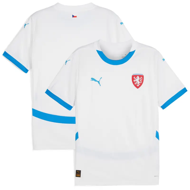 Australia National Team Store – Czech Republic National Team Puma 2024 Away Replica Jersey – White Football Gear Selection