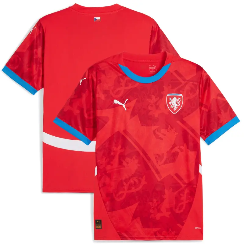 Australia National Team Store – Czech Republic National Team Puma 2024 Home Replica Jersey – Red Football Gear Selection