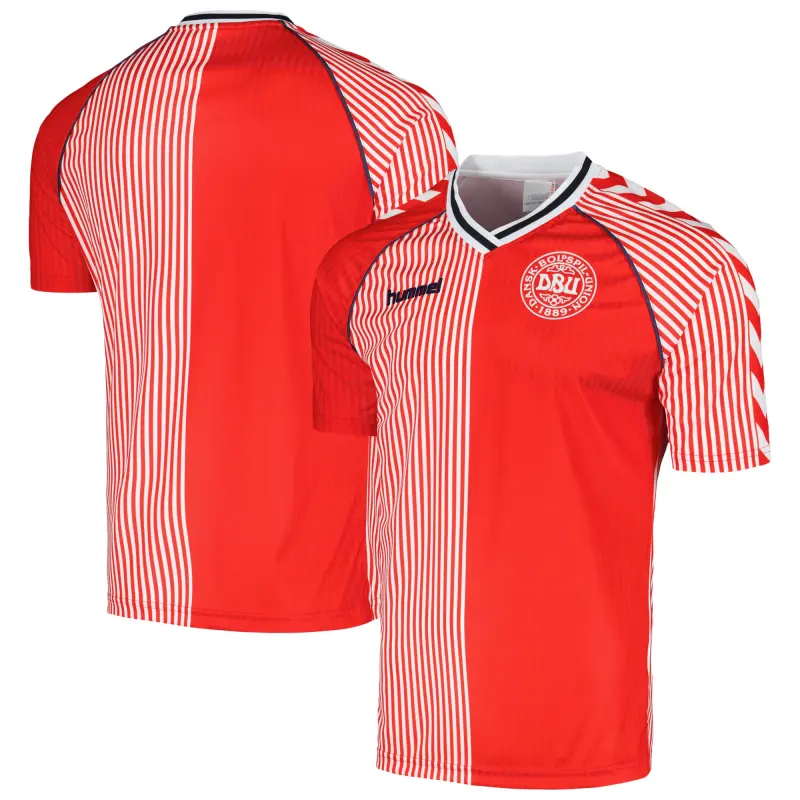 Australia National Team Store – Denmark National Team 1986 Home Replica Jersey – Red Football Gear Selection