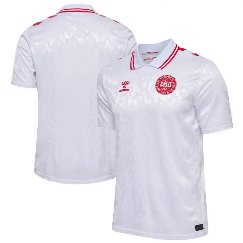 Australia National Team Store – Denmark National Team 2024 Away Replica Jersey – White Football Gear Selection