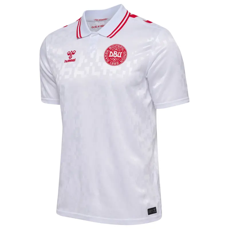 Australia National Team Store – Denmark National Team 2024 Away Replica Jersey – White Football Gear Selection