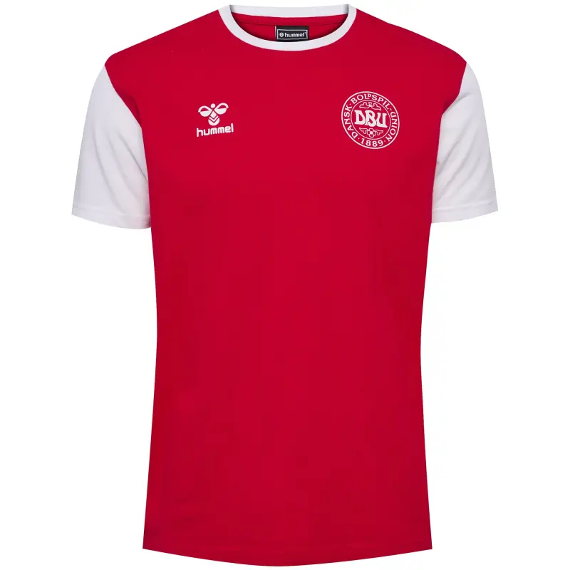 Australia National Team Store – Denmark National Team Block T-Shirt – Red Football Gear Selection