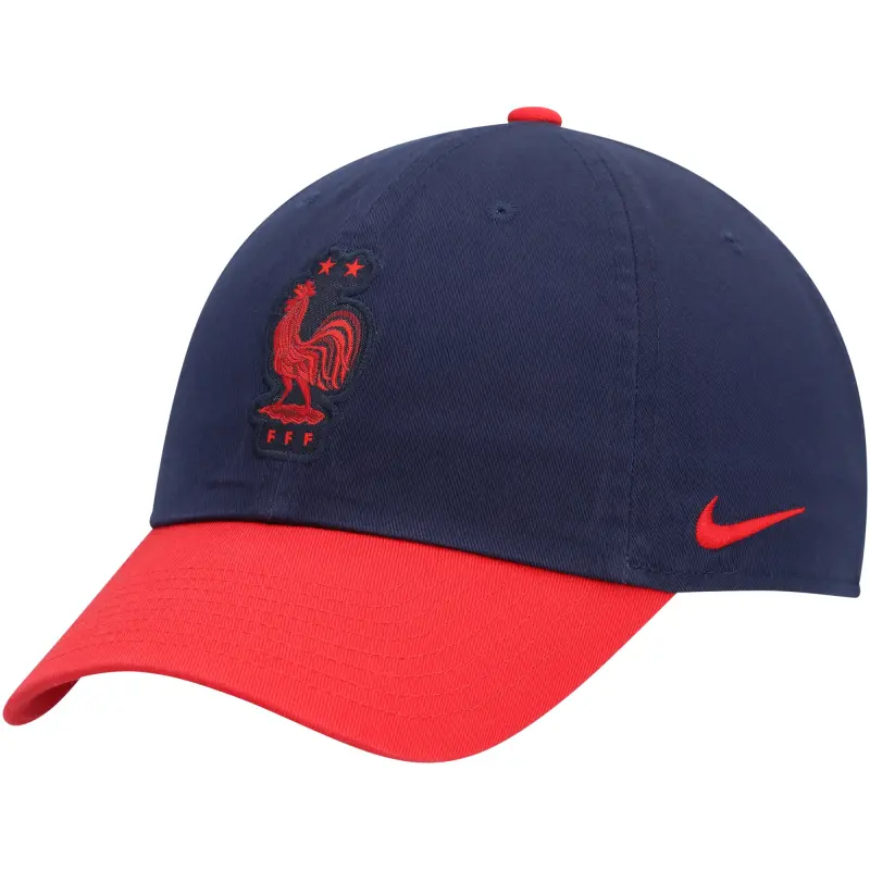 Australia National Team Store – France National Team Nike Campus Adjustable Hat – Navy/Red Football Gear Selection