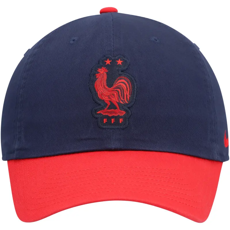 Australia National Team Store – France National Team Nike Campus Adjustable Hat – Navy/Red Football Gear Selection