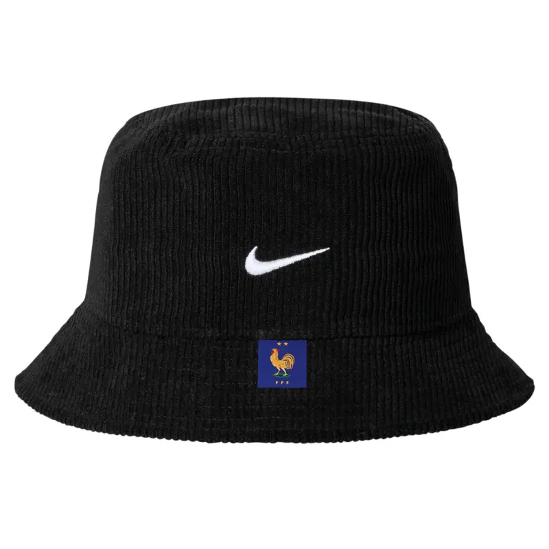Australia National Team Store – France National Team Nike Corduroy Bucket Hat – Black Football Gear Selection
