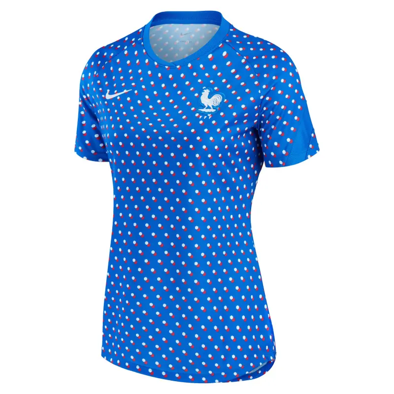 Australia National Team Store – France Women’s National Team Nike Women’s 2022/23 Away Pre-Match Performance Top – Blue Football Gear Selection