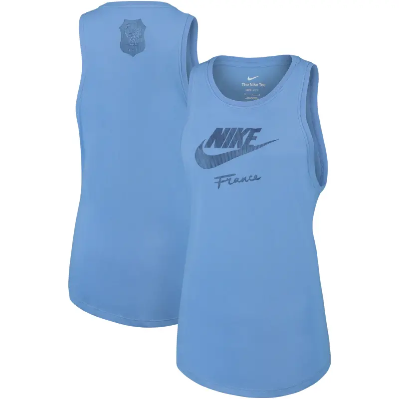 Australia National Team Store – France Women’s National Team Nike Women’s Futura Tank Top – Blue Football Gear Selection