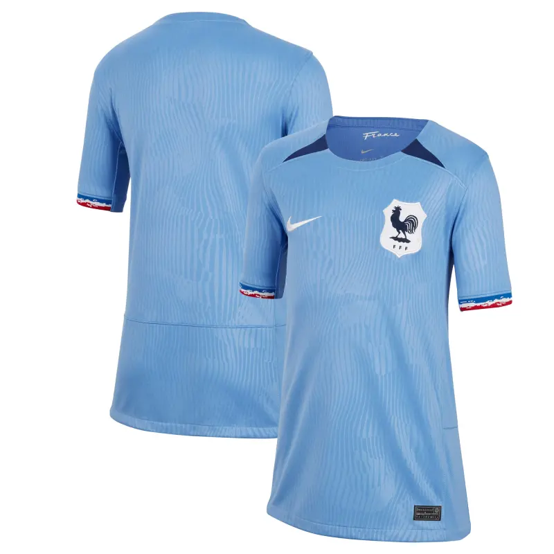 Australia National Team Store – France Women’s National Team Nike Youth 2023 Home Stadium Replica Jersey – Blue Football Gear Selection