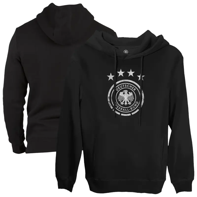Australia National Team Store – Germany National Team 1863FC Fleece Pullover Hoodie – Black Football Gear Selection