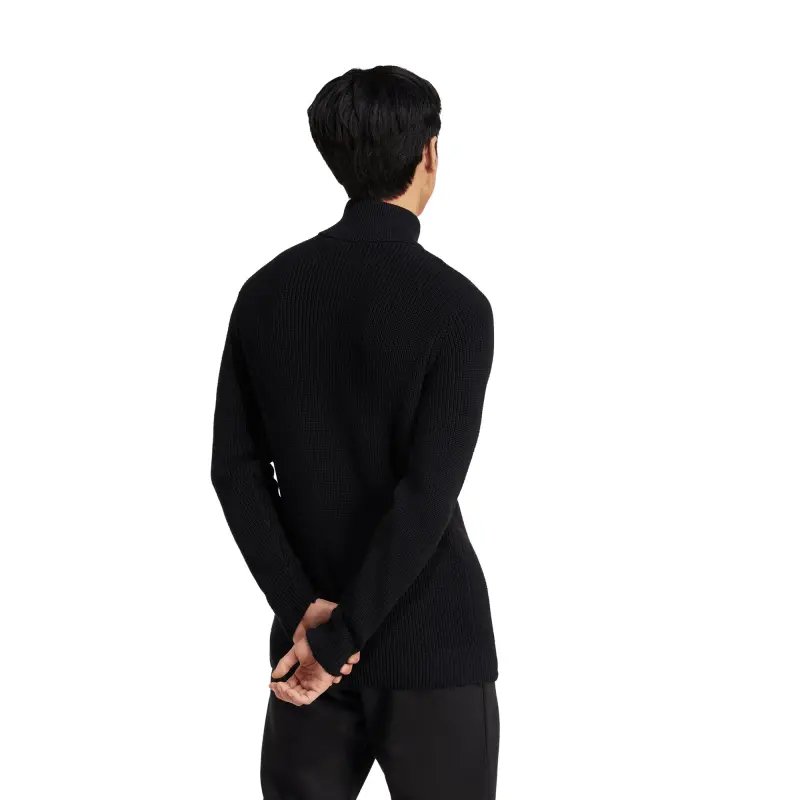 Australia National Team Store – Germany National Team adidas Originals 125th Anniversary Culturewear Half-Zip Rib-Knit Top – Black Football Gear Selection