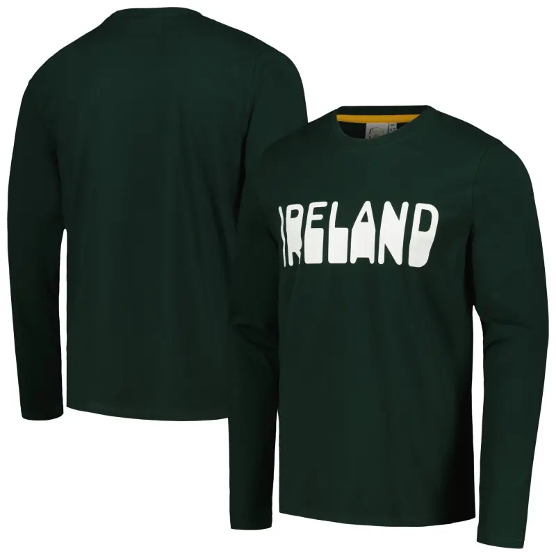 Australia National Team Store – Ireland National Team Heavy Long Sleeve T-Shirt – Green Football Gear Selection
