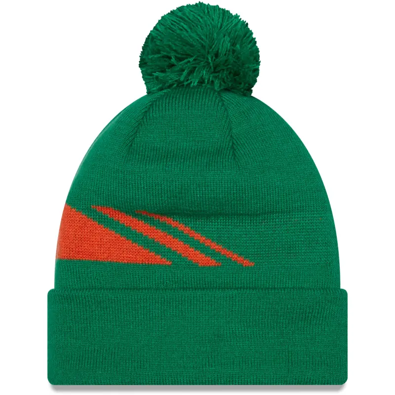 Australia National Team Store – Ireland National Team New Era Sport Cuffed Knit Hat with Pom – Green Football Gear Selection