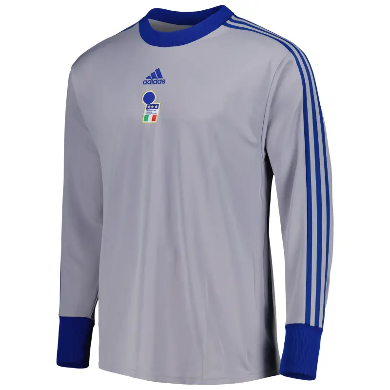 Australia National Team Store – Italy National Team adidas Authentic Football Icon Goalkeeper Jersey – Gray Football Gear Selection