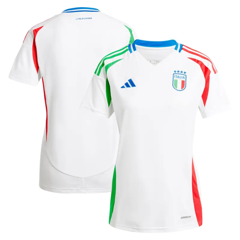 Australia National Team Store – Italy National Team adidas Women’s 2024 Away Replica Jersey – White Football Gear Selection