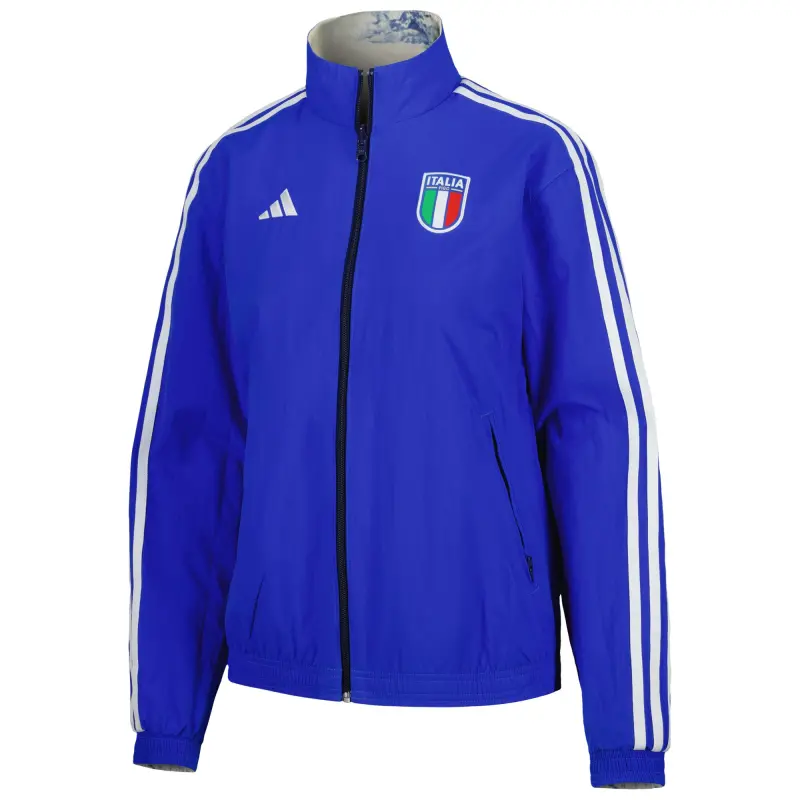 Australia National Team Store – Italy National Team adidas Women’s Anthem Reversible Full-Zip Jacket – Blue Football Gear Selection