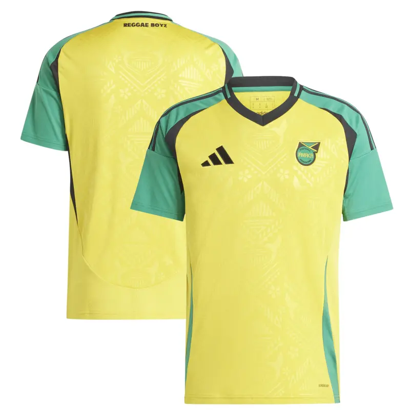 Australia National Team Store – Jamaica National Team adidas 2024 Home Replica Jersey – Yellow Football Gear Selection