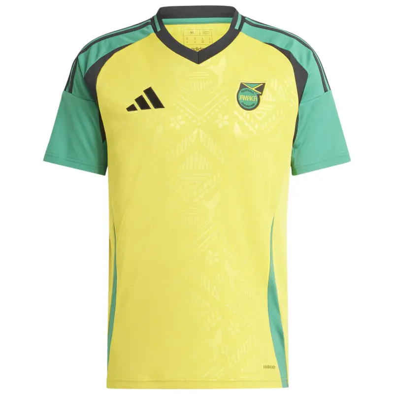 Australia National Team Store – Jamaica National Team adidas 2024 Home Replica Jersey – Yellow Football Gear Selection