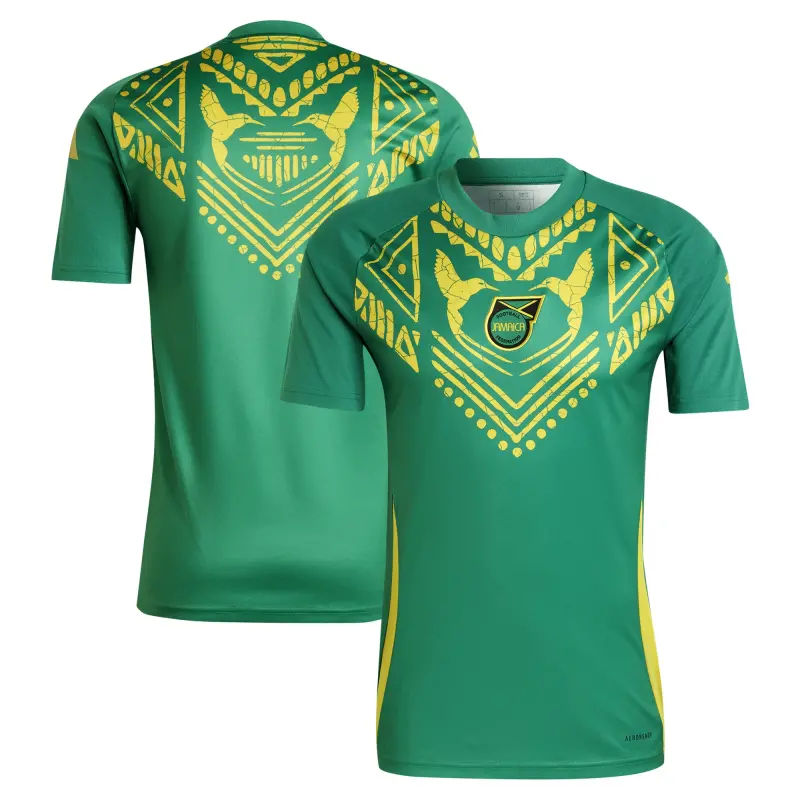 Australia National Team Store – Jamaica National Team adidas 2024 Pre-Match Top – Green Football Gear Selection