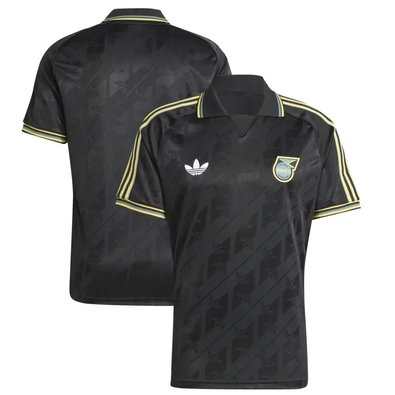 Australia National Team Store – Jamaica National Team adidas Originals Lifestyler Jersey – Black Football Gear Selection