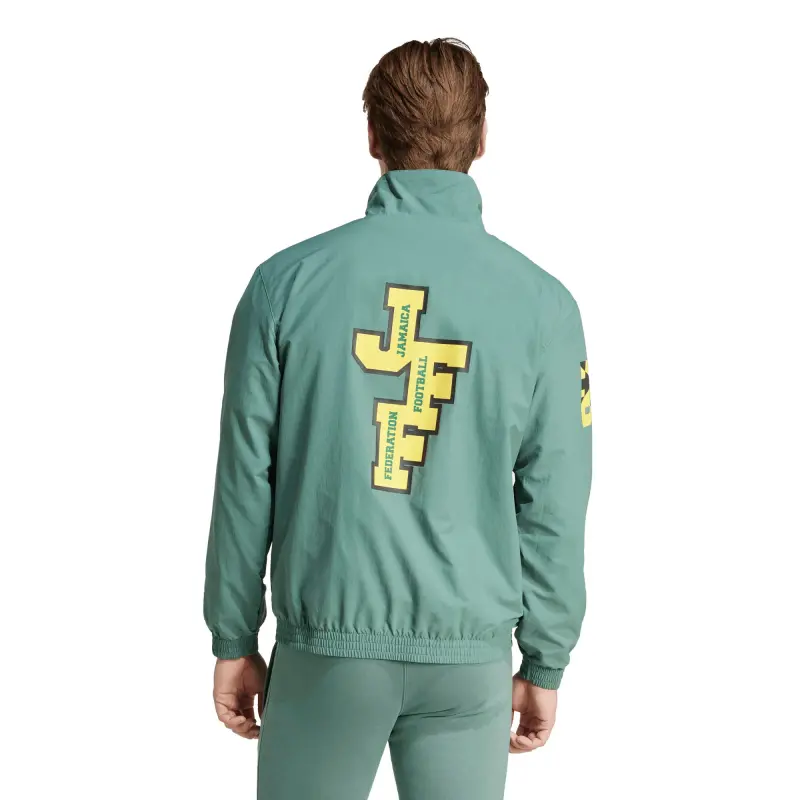 Australia National Team Store – Jamaica National Team adidas Varsity Pack Full-Zip Track Top – Green Football Gear Selection