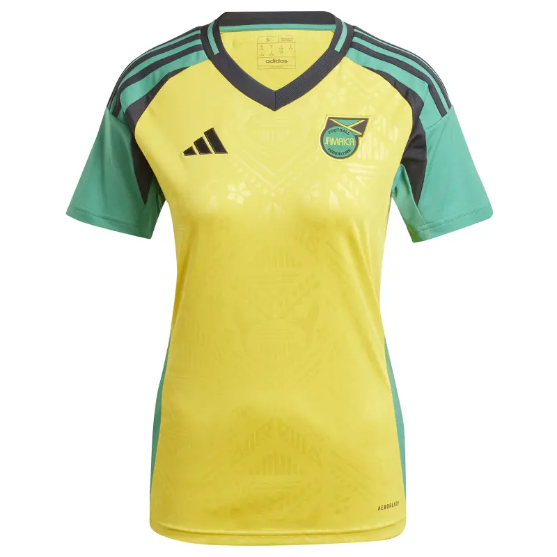Australia National Team Store – Jamaica National Team adidas Women’s 2024 Home Replica Jersey – Yellow Football Gear Selection