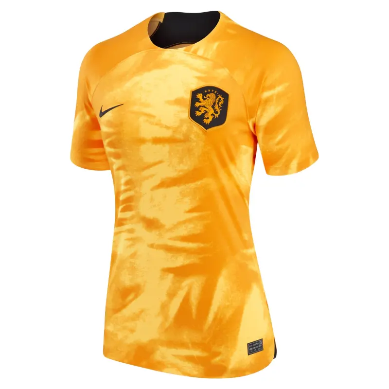 Australia National Team Store – Netherlands National Team Nike Women’s 2022/23 Home Breathe Stadium Replica Blank Jersey – Orange Football Gear Selection