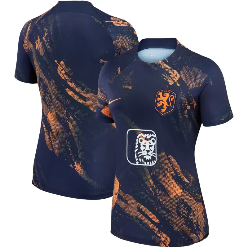 Australia National Team Store – Netherlands Women’s National Team Nike Women’s 2023 Pre-Match Top – Navy Football Gear Selection