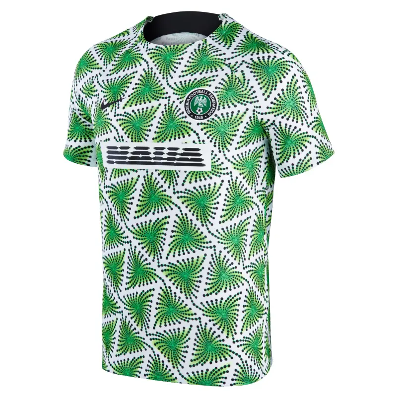 Australia National Team Store – Nigeria National Team Nike 2022/23 Pre-Match Top – White Football Gear Selection