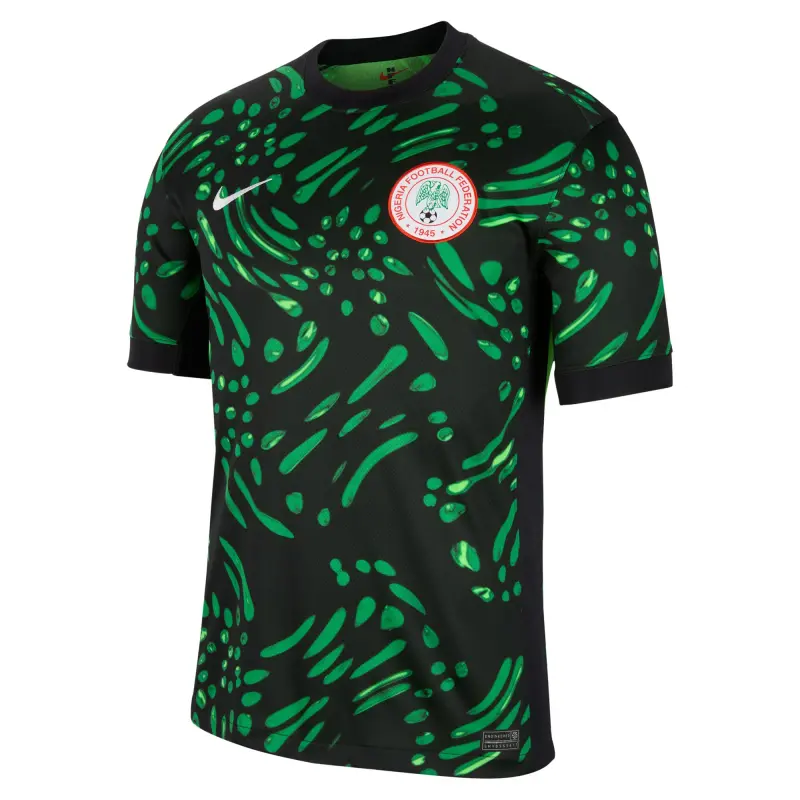 Australia National Team Store – Nigeria National Team Nike 2024 Away Replica Jersey – Black Football Gear Selection