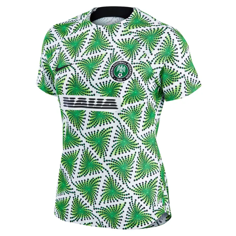 Australia National Team Store – Nigeria National Team Nike Women’s 2022 Pre-Match Top – Green Football Gear Selection