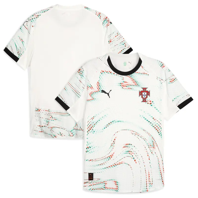 Australia National Team Store – Portugal National Team Puma 2025 Away Authentic Jersey – White Football Gear Selection