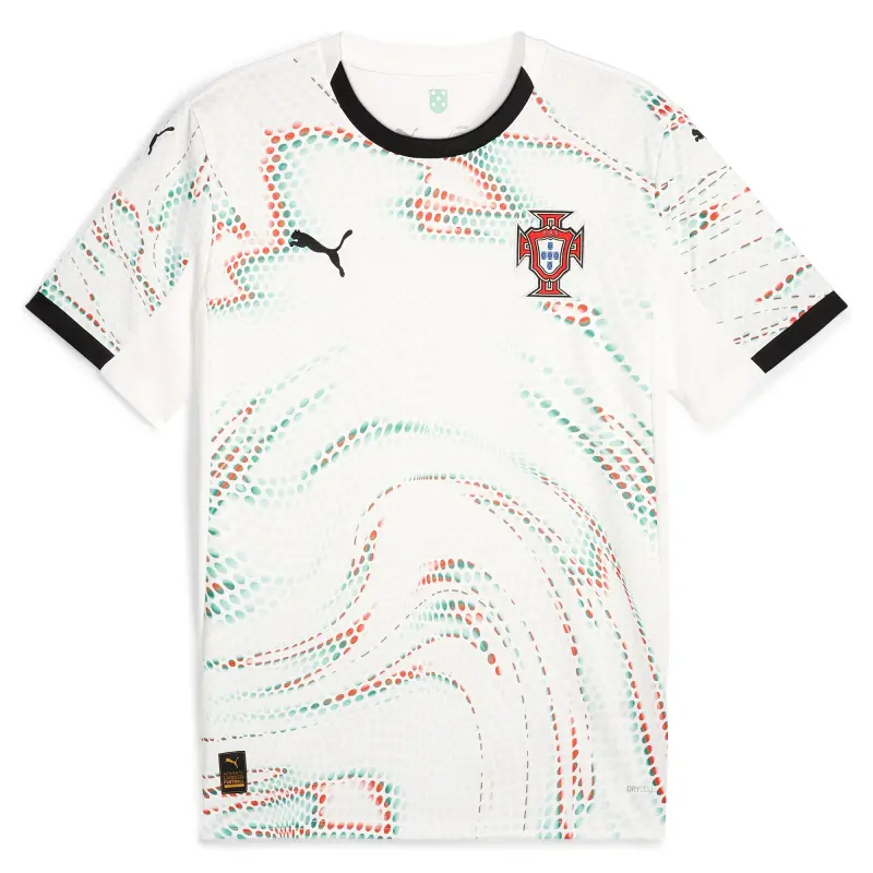 Australia National Team Store – Portugal National Team Puma 2025 Away Replica Jersey – White Football Gear Selection