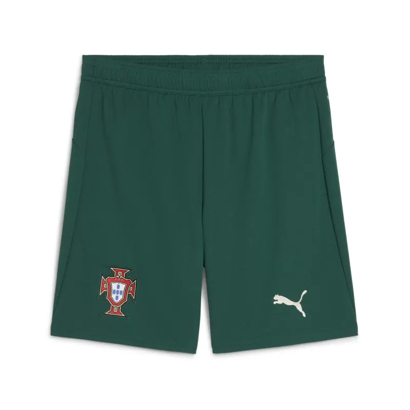 Australia National Team Store – Portugal National Team Puma 2025 Home Replica Shorts – Green Football Gear Selection