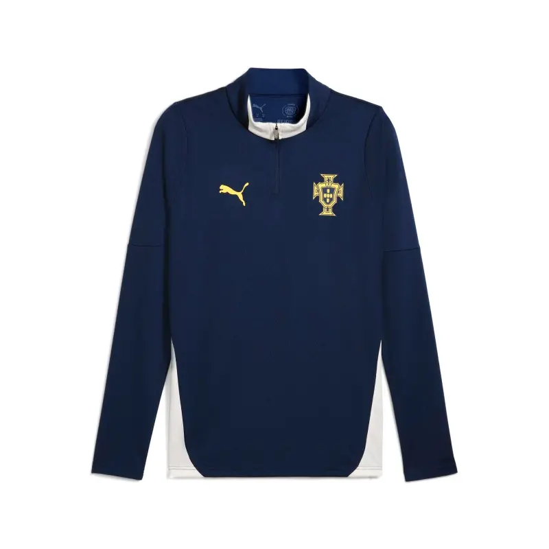 Australia National Team Store – Portugal National Team Puma 2025 Quarter-Zip Training Jacket – Blue Football Gear Selection