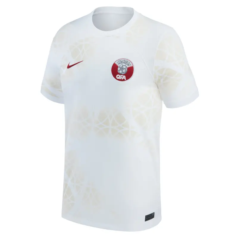 Australia National Team Store – Qatar National Team Nike 2022/23 Away Replica Jersey – White Football Gear Selection