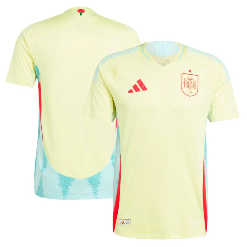 Australia National Team Store – Spain National Team adidas 2024 Away Authentic Jersey – Yellow Football Gear Selection