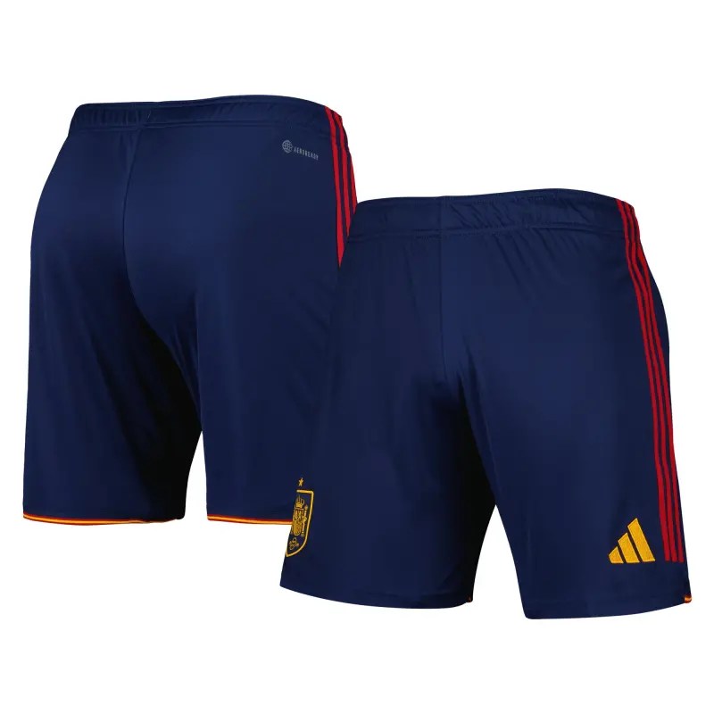 Australia National Team Store – Spain National Team adidas AEROREADY Replica Shorts – Navy Football Gear Selection