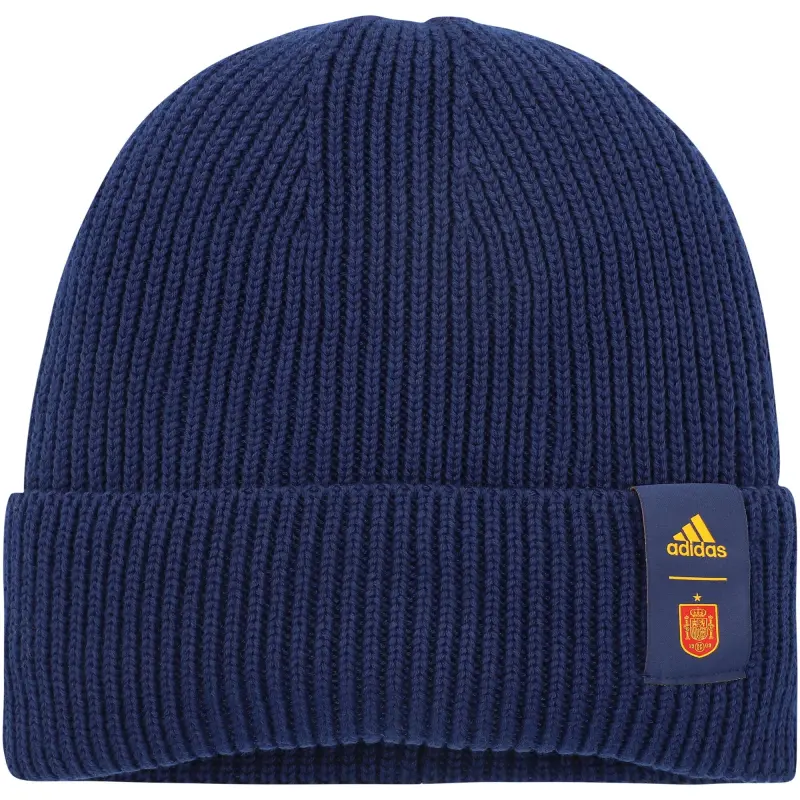 Australia National Team Store – Spain National Team adidas Woolie Cuffed Knit Hat – Navy Football Gear Selection